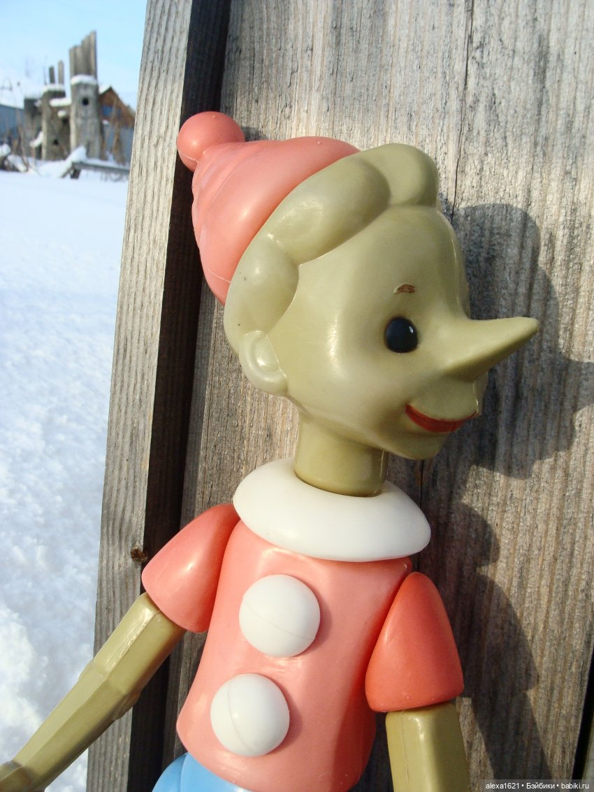 Буратино — Игрушки СССР и советского детства: резиновые
