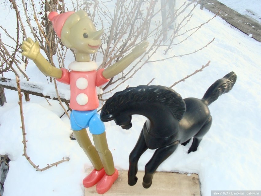 Буратино — Игрушки СССР и советского детства: резиновые