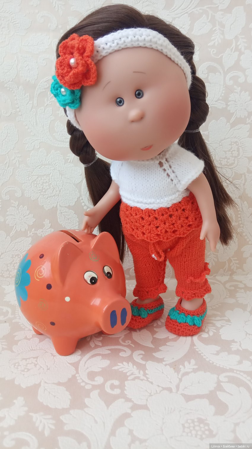 Мия и копилка свинка — Испанские куклы (разное): Vestida de Azul (фото 4)