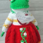 Игрушка вязаная,, Лягушка царевна "
