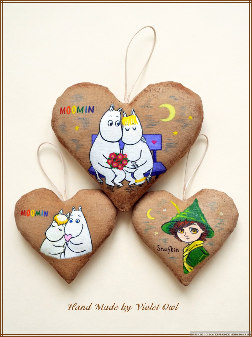 Кофейные сердечки "Муми-тролли" Кофейные сердечки "Муми-тролли"