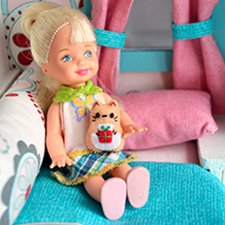 Мои мини-зверики из фетра: котик