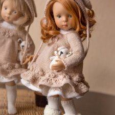 Мастер-класс по вязанию костюмчика "Кэнди-бар. Карамель" . для Минуш.