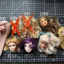 Разные головы барби