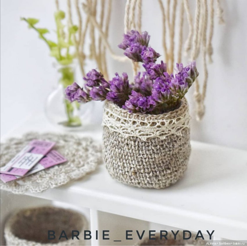 Интерьерные корзины и салфетки (фото 4)