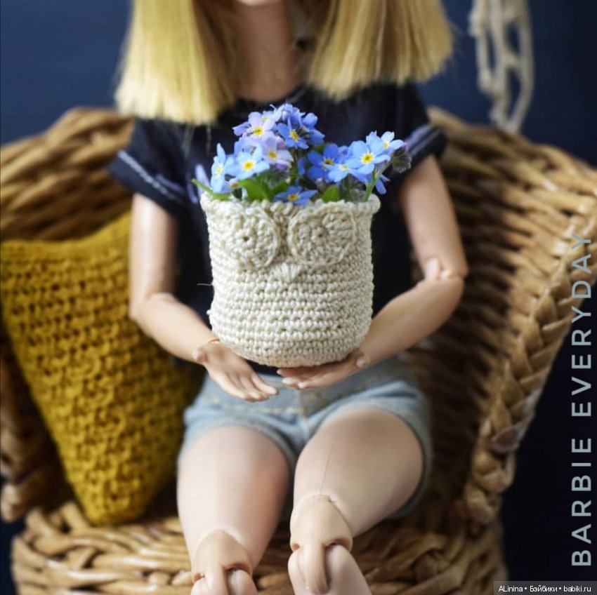 Интерьерные корзины и салфетки (фото 2)