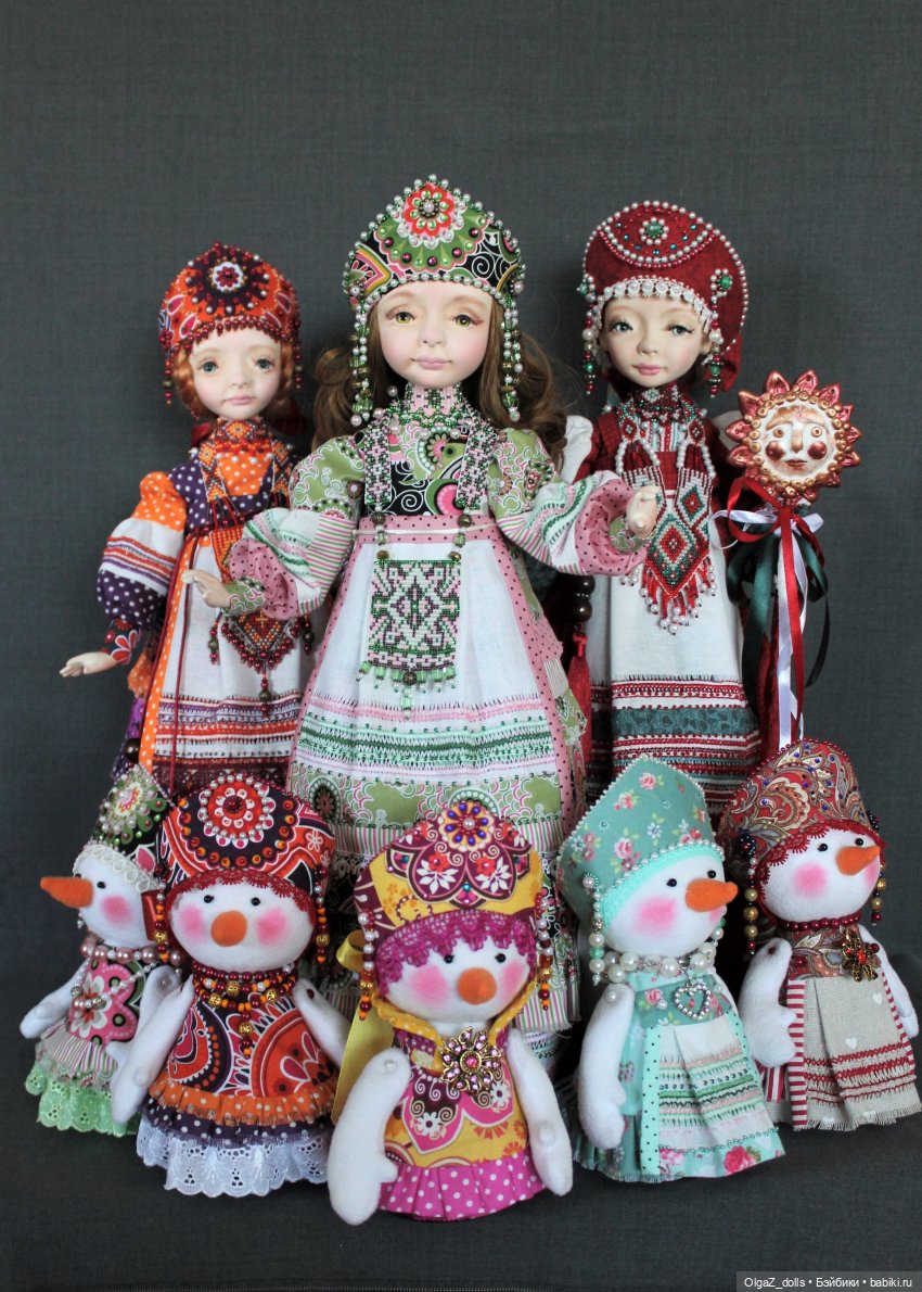 Русские мотивы | Бэйбики Русские мотивы — Лепка авторских кукол: полимерная глина