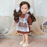 Llorens, большая артикуляционная кукла "Школьница", 42 см