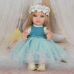 Кукла - пупс  Alma Toys " Принцесса " блондинка в голубом , 22 см, № 1