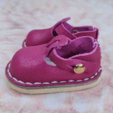 Туфли с ремешком для Paola Reina, малиновые. № 10