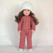 Llorens, большая артикуляционная кукла, шатенка, 42 см