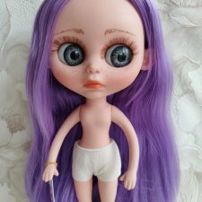 Berjuan кукла Biggers, без одежды, сиреневые волосы УЦЕНКА, 32 см