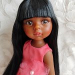 Paola Reina Нора - Карла с челкой в бальном платье, 32 см