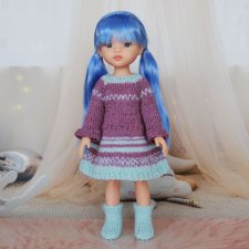Комплект для Paola Reina 32 см, платье и сапожки, № 9
