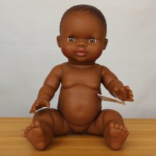 Paola Reina кукла - пупс Горди , девочка - мулатка, 34 см