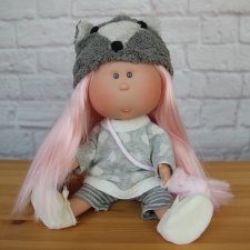 Nines D Onil Mia Мия с розовыми волосами "хаски" , 30 см, № 1