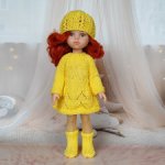 Жёлтый комплект с платьем для Paola Reina