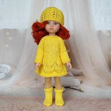 Жёлтый комплект с платьем для Paola Reina