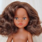Paola Reina Нора с каштановыми кудрями, 32 см
