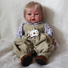 Мягконабивная кукла - мальчик Rauber Карл в бежевом, 33 см