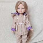 Куртка - парка бежевая для куклы Paola Reina, 32 см