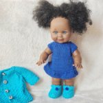 Lamagik кукла Бетти мулатка с кудрями, синие глаза, 26 см