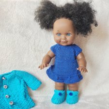 Lamagik кукла Бетти мулатка с кудрями, синие глаза, 26 см