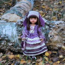 Зайка в осеннем лесу