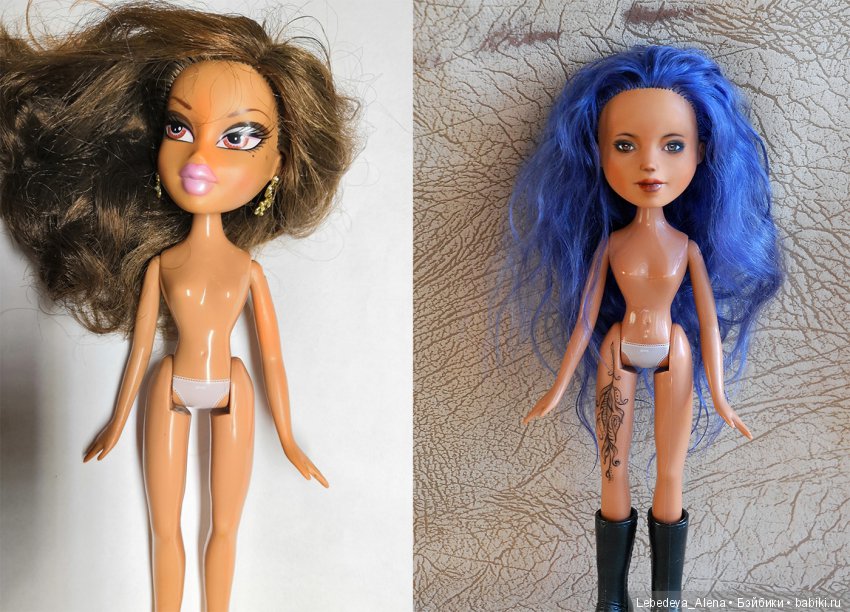 "До" и "После" (новое) — ООАК и репейнт игровых кукол: Bratz (фото 2)