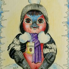 Рисованные птички