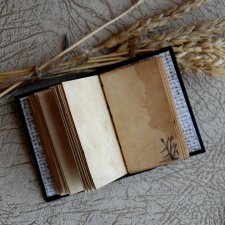 Кукольный кожаный блокнот