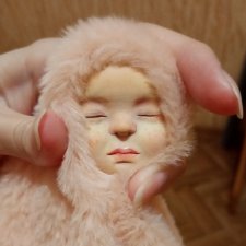 Деревянное личико для тедди долл - часть 2