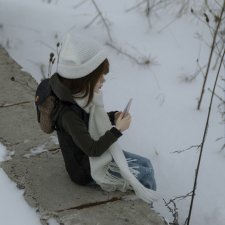 Марко. Дите идет из школы