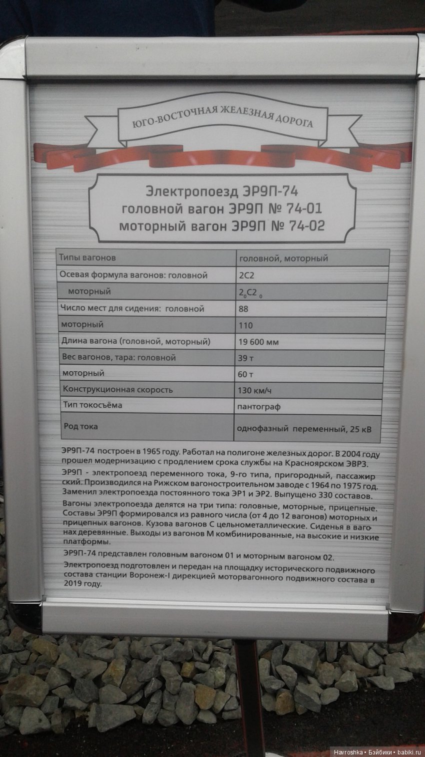 Воронеж. Выставка железнодорожной ретро-техники