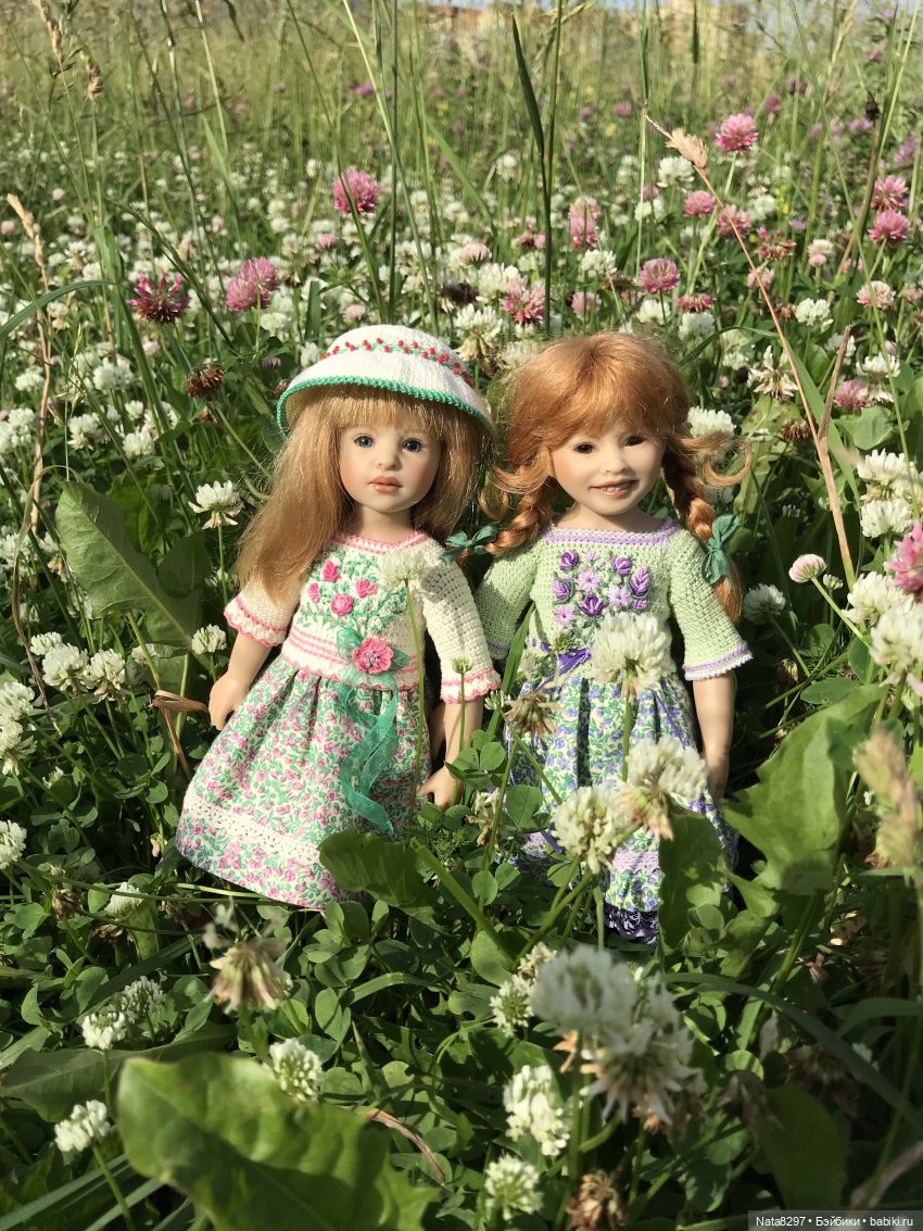 Плюшечки в цвету. Часть 2. Пеппи и Лизель от Heidi Plusczok