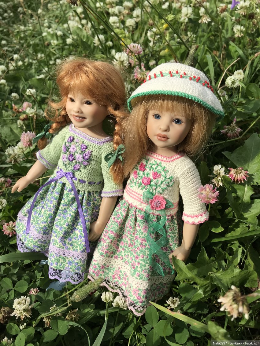 Плюшечки в цвету. Часть 2. Пеппи и Лизель от Heidi Plusczok