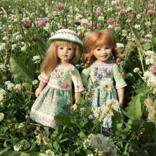 Плюшечки в цвету. Часть 2. Пеппи и Лизель от Heidi Plusczok
