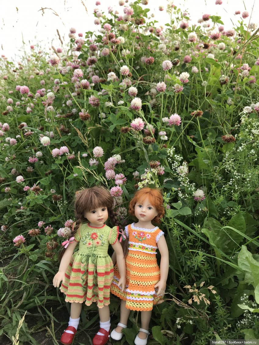 Плюшечки в цвету. Часть 3. Селин и Барбара от Heidi Plusczok