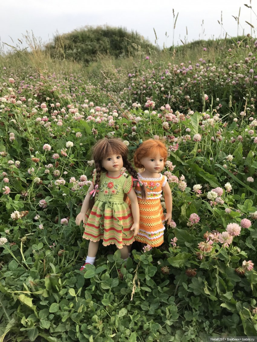 Плюшечки в цвету. Часть 3. Селин и Барбара от Heidi Plusczok