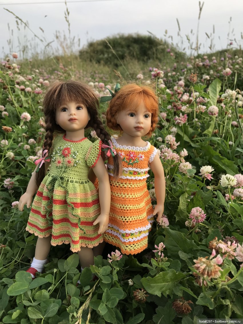 Плюшечки в цвету. Часть 3. Селин и Барбара от Heidi Plusczok