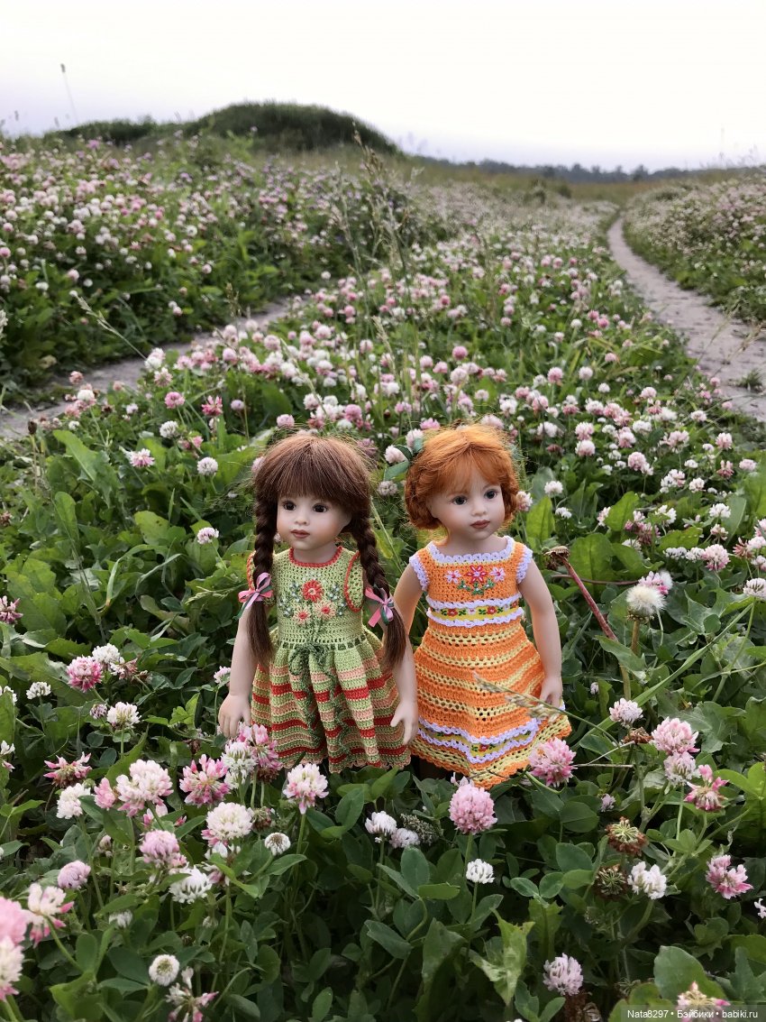 Плюшечки в цвету. Часть 3. Селин и Барбара от Heidi Plusczok