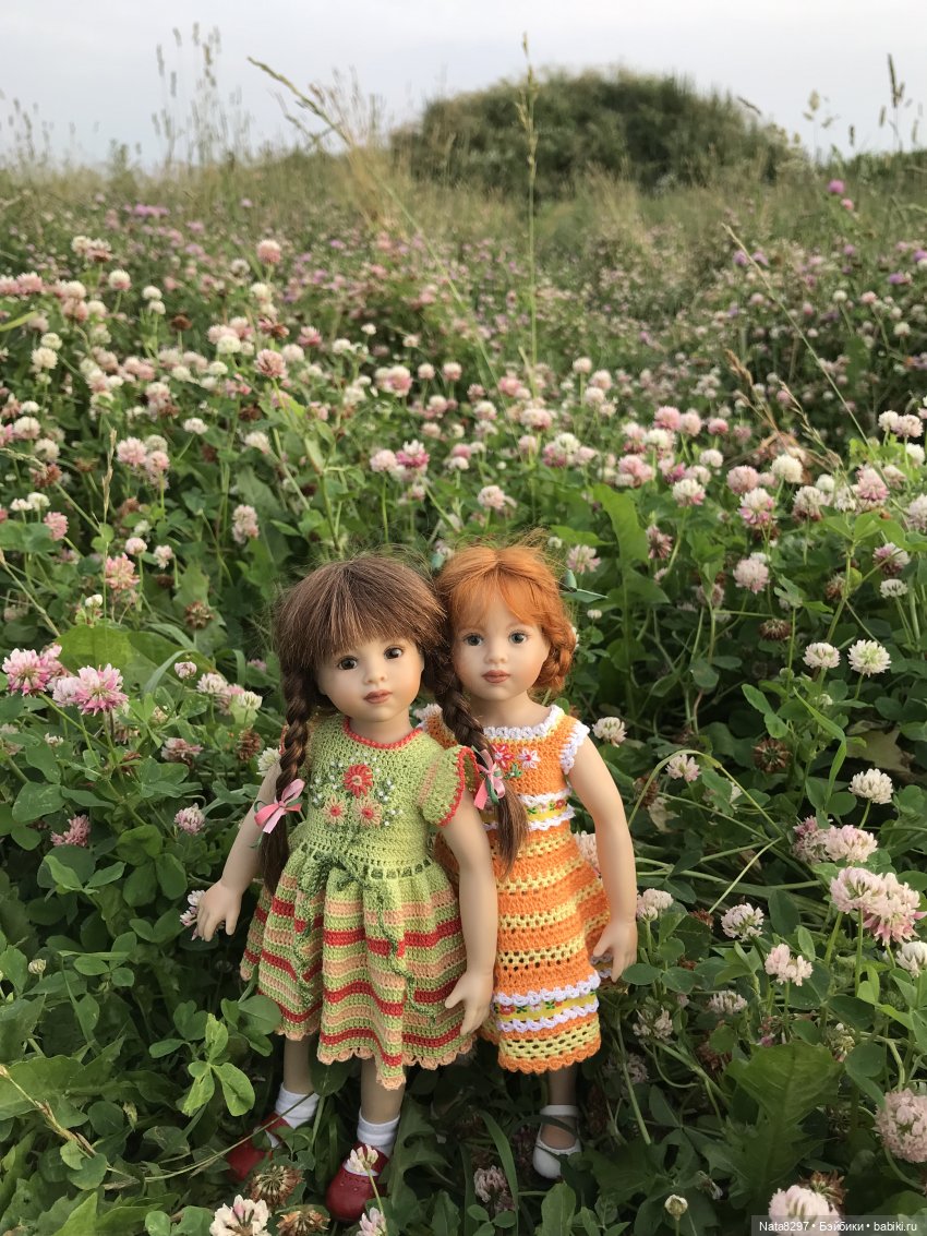 Плюшечки в цвету. Часть 3. Селин и Барбара от Heidi Plusczok