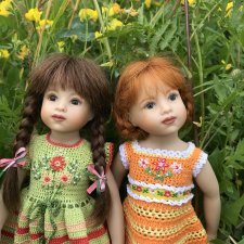 Плюшечки в цвету. Часть 3. Селин и Барбара от Heidi Plusczok