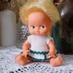 Винтажная куколка ГДР в родной одежде