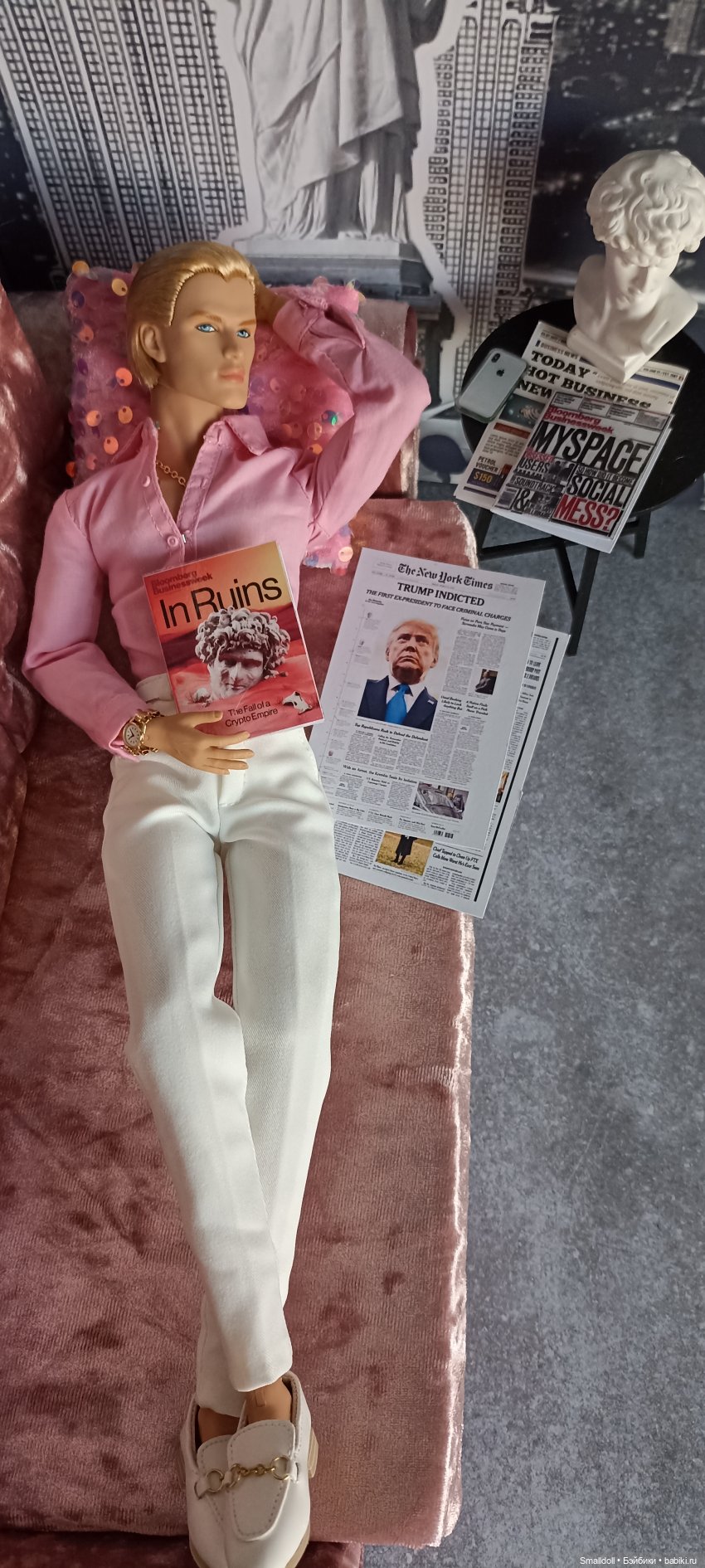 Богемный диван — Мебель для кукол и домиков: фото (фото 9)