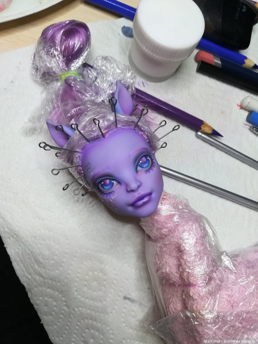 Крылатые дети заката — ООАК Monster High и Ever After High: репейнт