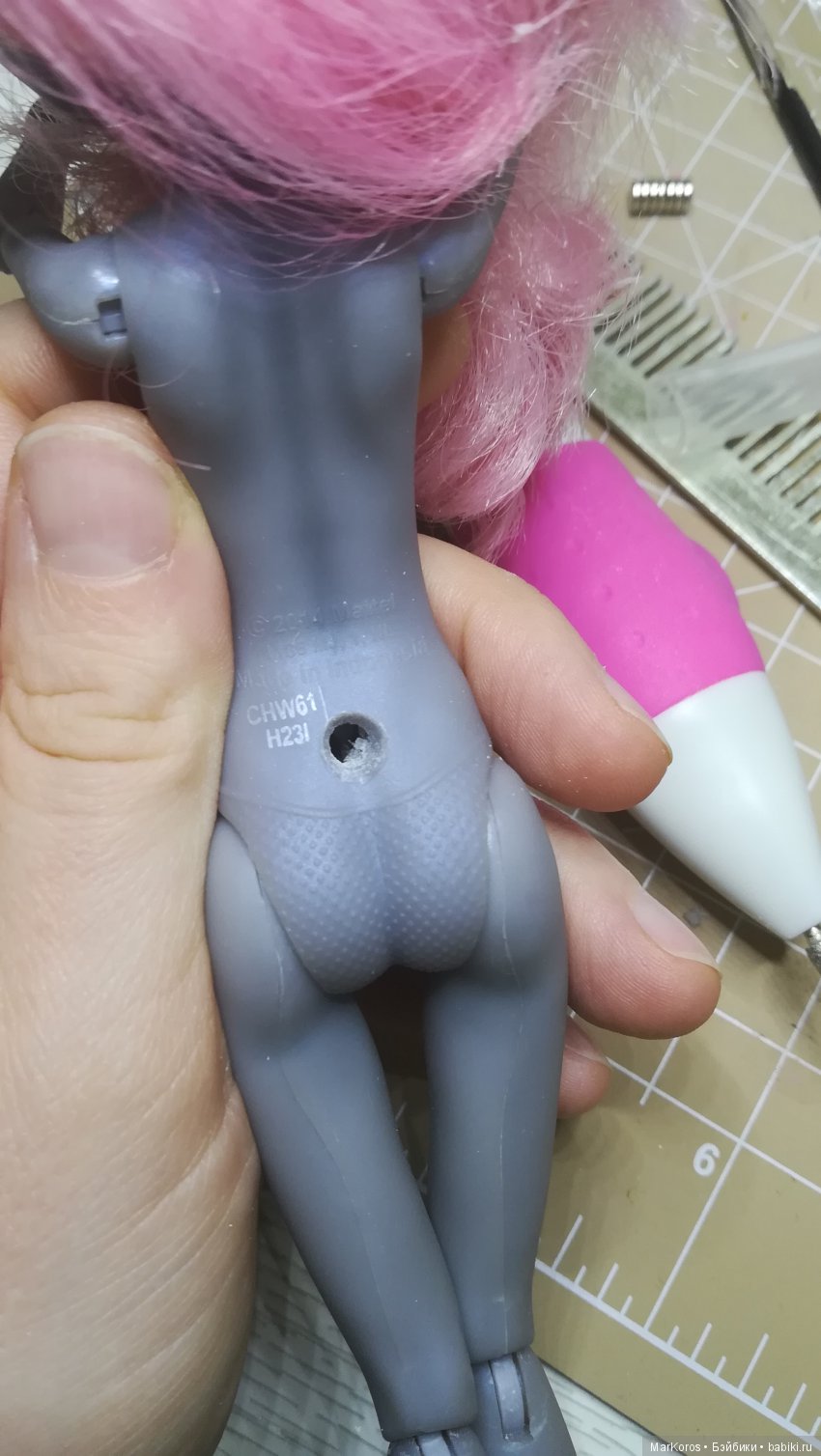 Мышка-мишка — ООАК Monster High и Ever After High: репейнт (фото 6)