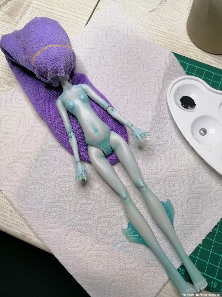 Ловись, ловись рыбка — ООАК Monster High и Ever After High: репейнт (фото 3)