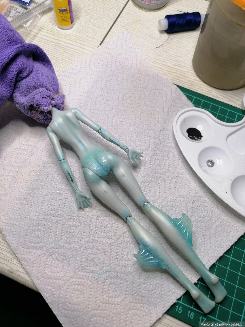 Ловись, ловись рыбка — ООАК Monster High и Ever After High: репейнт (фото 4)