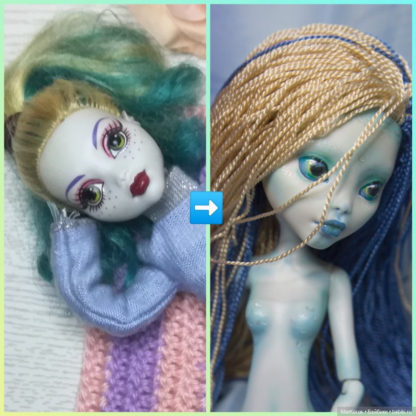 Ловись, ловись рыбка — ООАК Monster High и Ever After High: репейнт